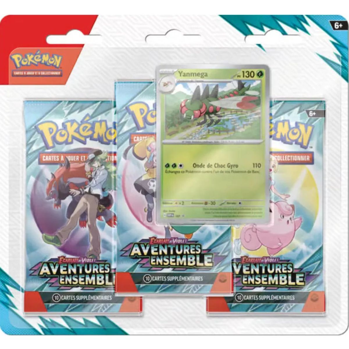 Tri-Pack - 3 Boosters - Baggaid/Yanmega - Ecarlate et Violet - Aventures Ensembles [SV9][EV09] - Pokémon -  FR 🇫🇷 (Modèle Aléatoire)