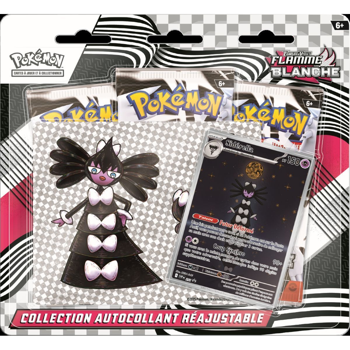 Tri-Pack - 3 Boosters - Collection Autocollant : Siderella - Écarlate et Violet : Flamme Blanche - [SV10.5 - EV10.5] - Pokémon - FR