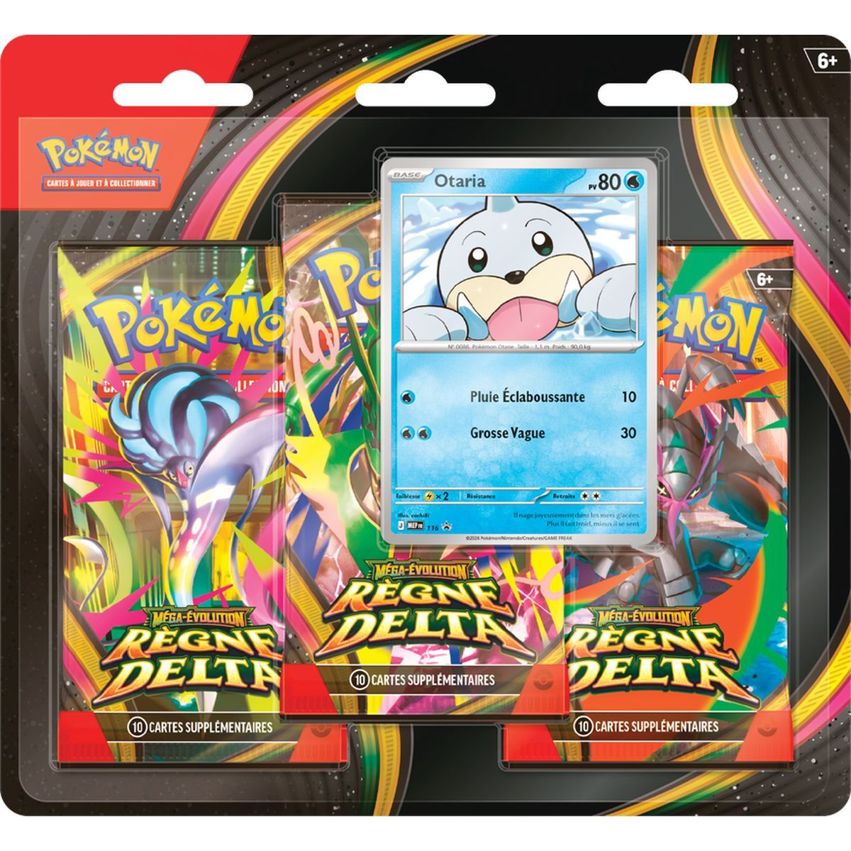 Tri-Pack - 3 Boosters - Otaria - Mega-Evolution : Regne Delta [ME06][DLR] - Pokémon - FR