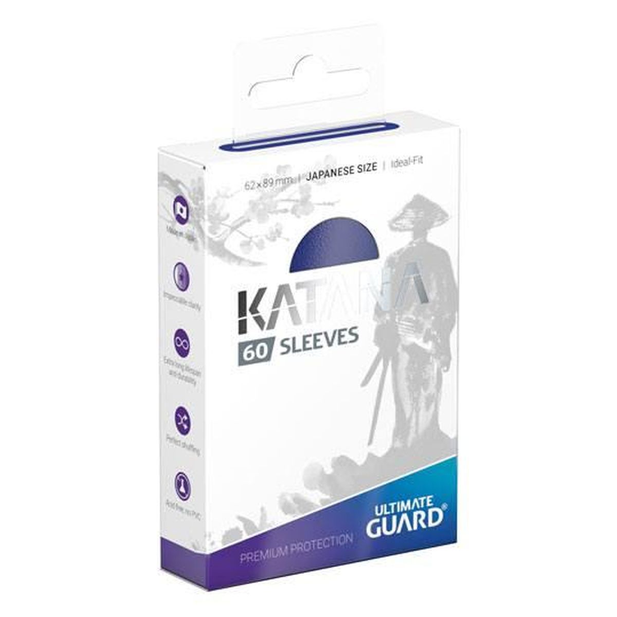 Ultimate Guard - Protèges Cartes - Japanese Size - Katana - Bleu (60)