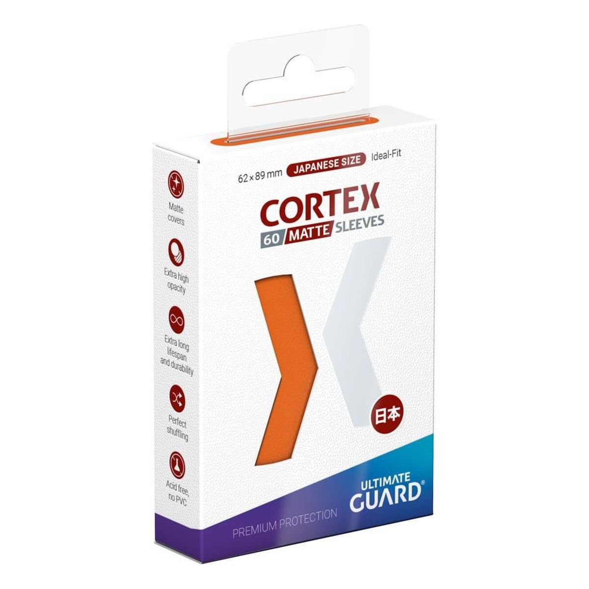 Ultimate Guard - Protèges Cartes - Small - Mini - Cortex - Matte Orange (60)