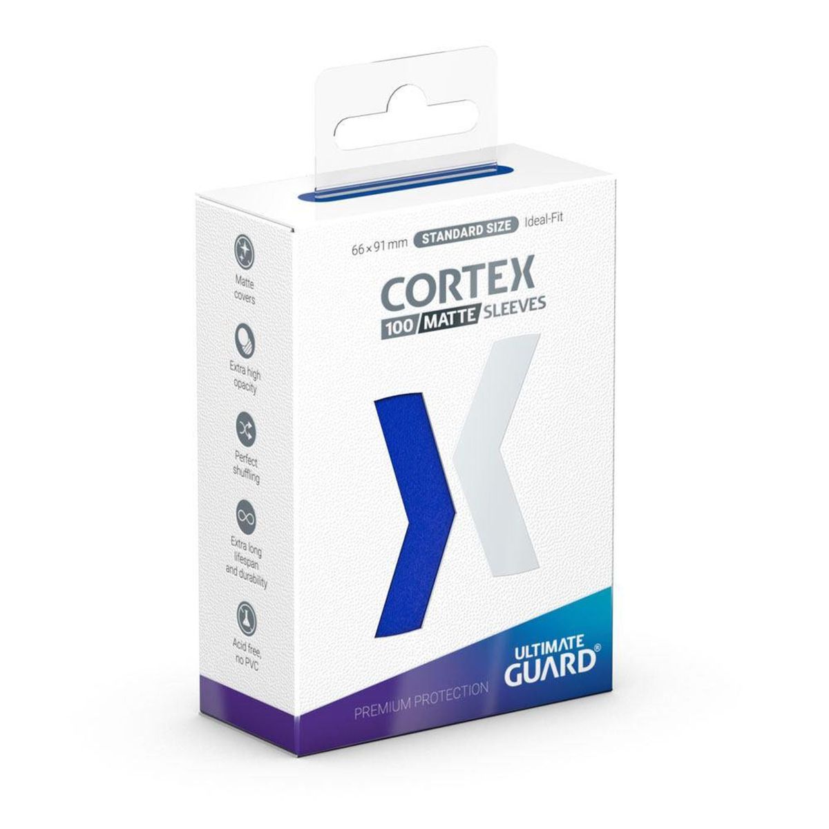 Ultimate Guard - Protèges Cartes - Standard - Cortex - Matte Bleu (100)