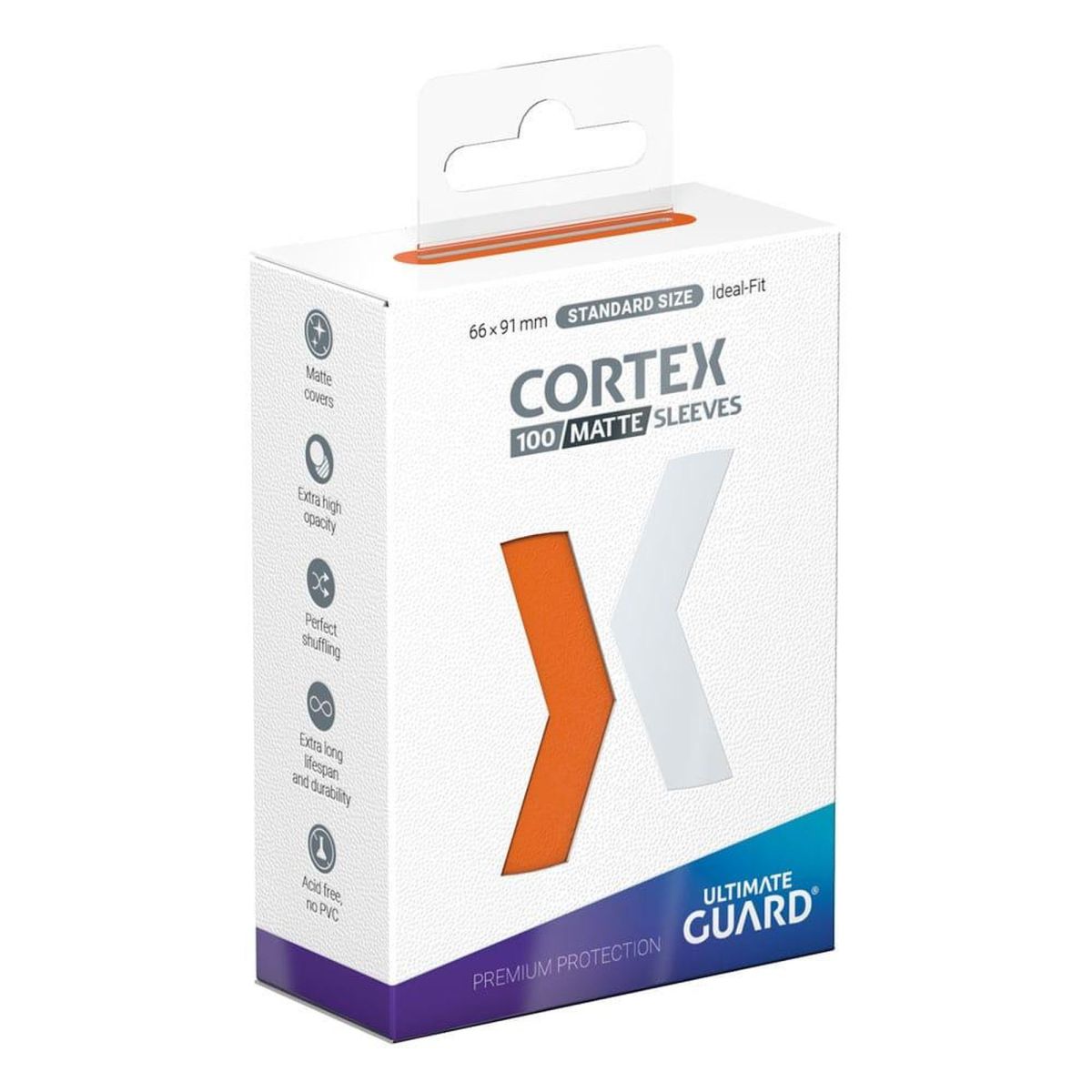 Ultimate Guard - Protèges Cartes - Standard - Cortex - Matte Orange (100)