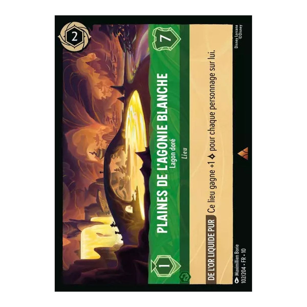 Item Plaines de l'Agonie Blanche, Lagon doré - 102/204 - WHW - Lueurs dans les Profondeurs - Brillante - Premium - Français