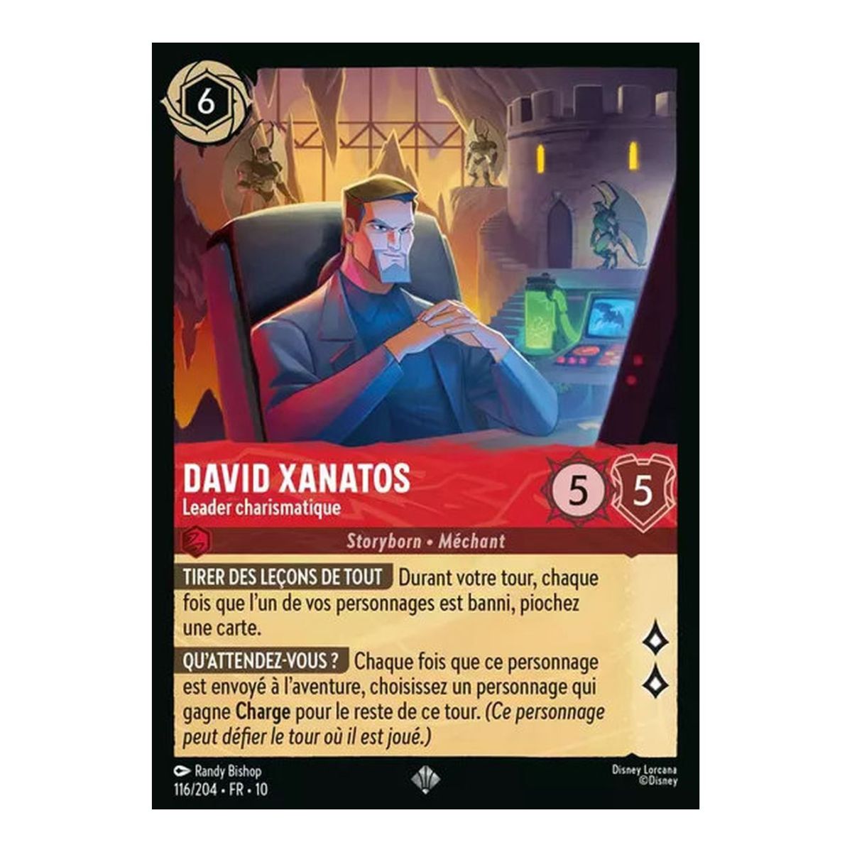 Item David Xanatos, Leader charismatique - 116/204 - WHW - Lueurs dans les Profondeurs - Super Rare - Français