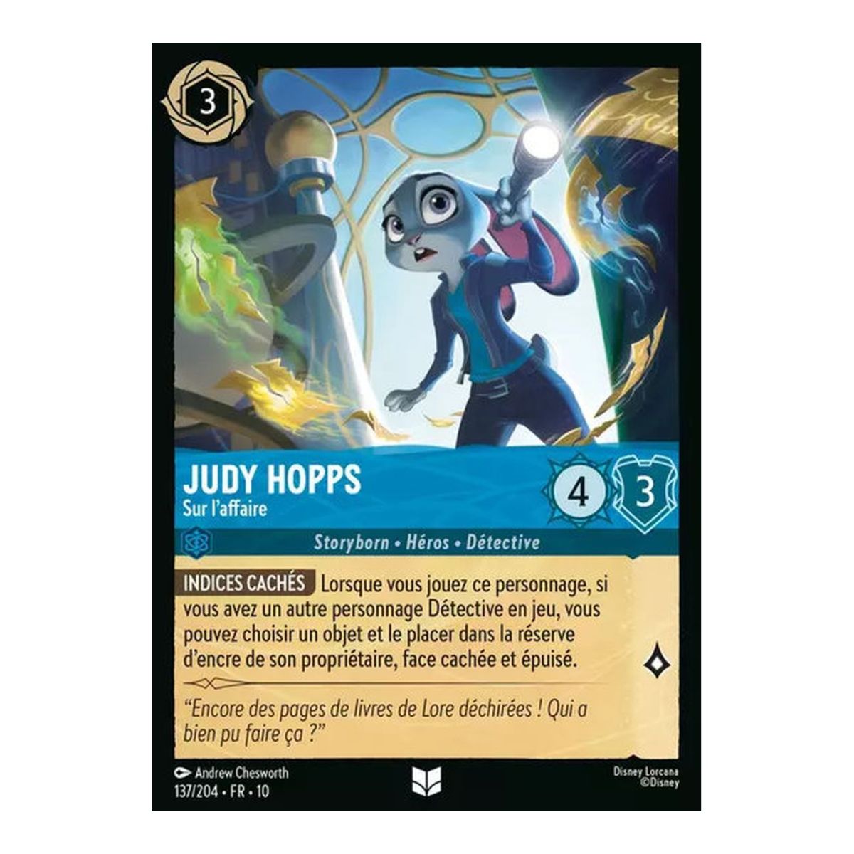 Judy Hopps, Sur l'affaire - 137/204 - WHW - Lueurs dans les Profondeurs - Peu Commune - Français