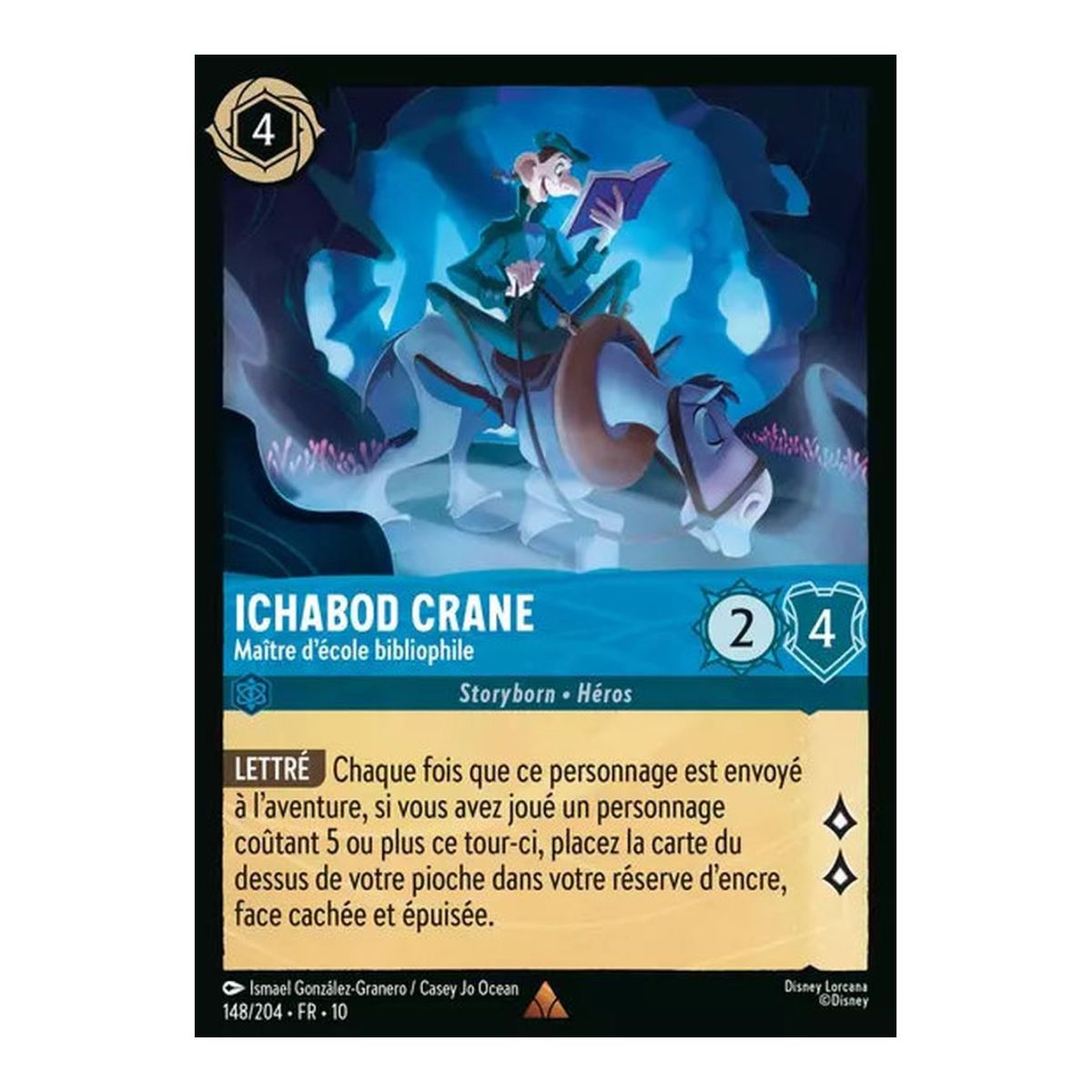 Ichabod Crane, Maître d'école bibliophile - 148/204 - WHW - Lueurs dans les Profondeurs - Brillante - Premium - Français