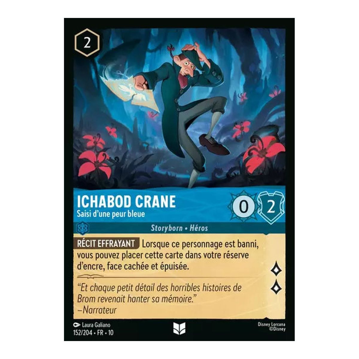 Item Ichabod Crane, Saisi d'une peur bleue - 152/204 - WHW - Lueurs dans les Profondeurs - Peu Commune - Français