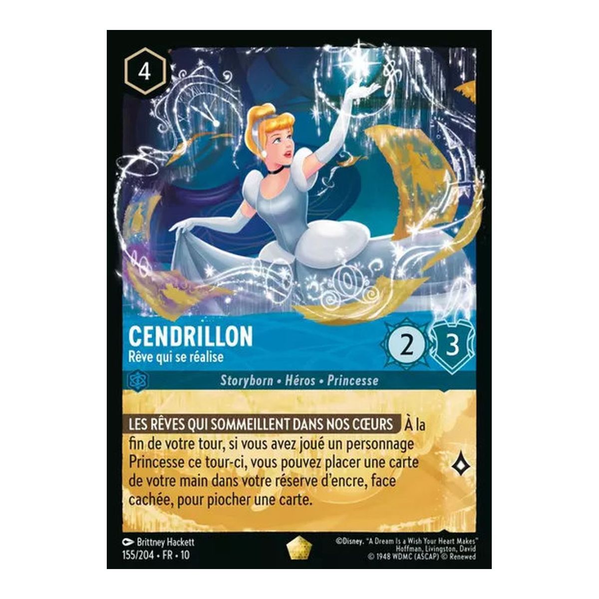 Item Cendrillon, Rêve qui se réalise - 155/204 - WHW - Lueurs dans les Profondeurs - Légendaire - Français