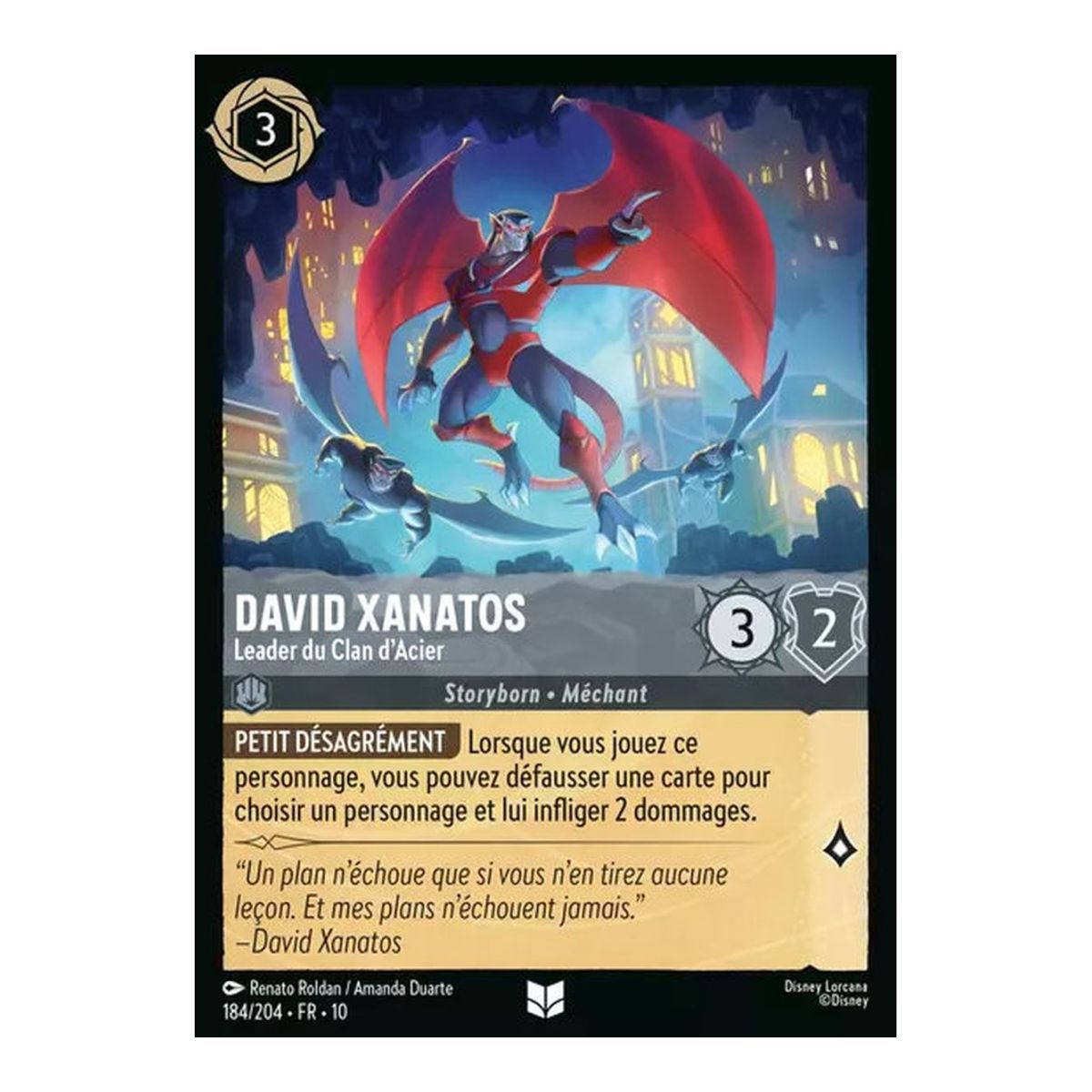 David Xanatos, Leader du Clan d'Acier - 184/204 - WHW - Lueurs dans les Profondeurs - Brillante - Premium - Français