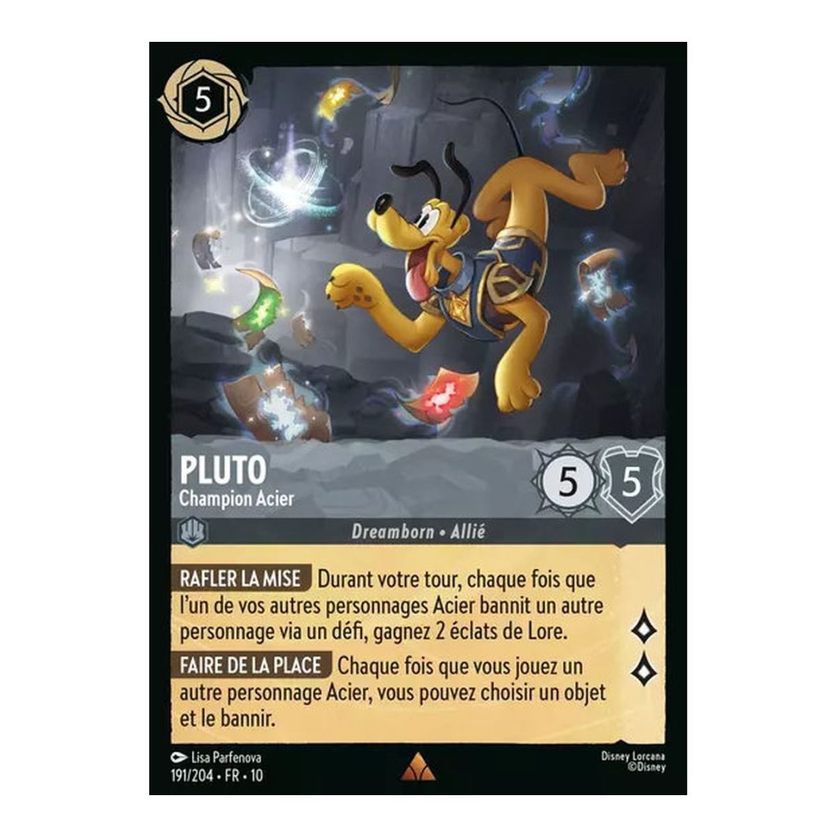 Item Pluto, Champion Acier - 191/204 - WHW - Lueurs dans les Profondeurs - Rare - Français