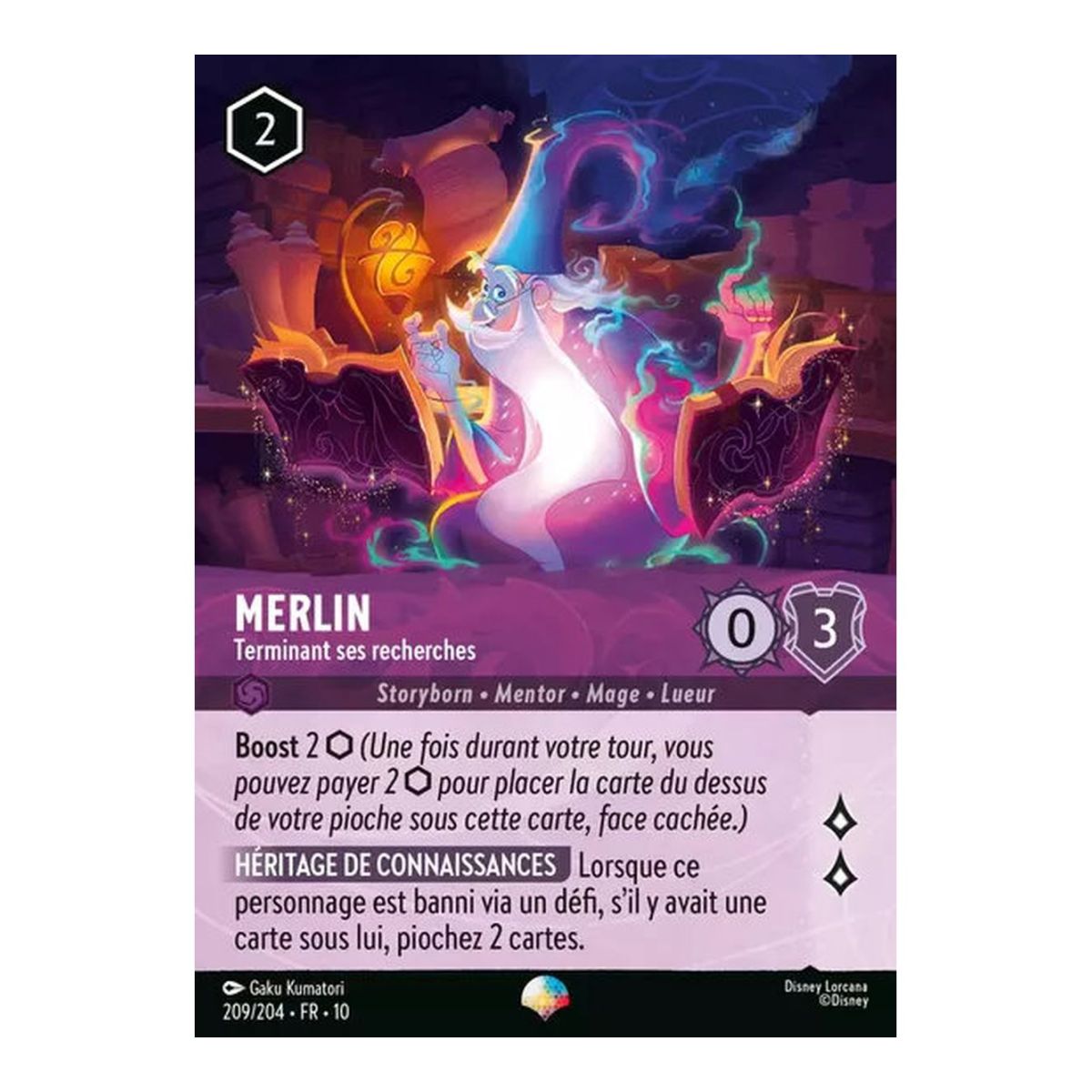 Item Merlin, Terminant ses recherches - 209/204 - WHW - Lueurs dans les Profondeurs - Épique - Français