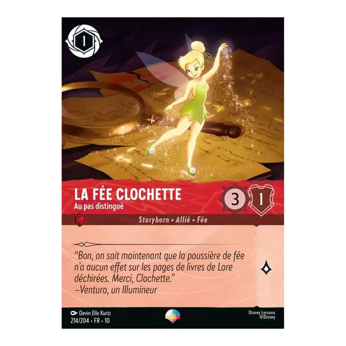 Item La Fée Clochette, Au pas distingué - 214/204 - WHW - Lueurs dans les Profondeurs - Épique - Français