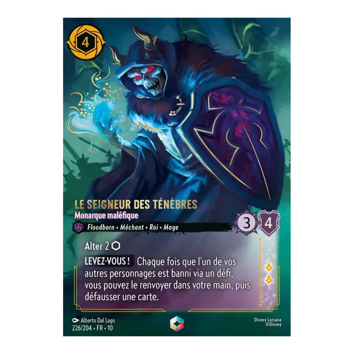Le Seigneur des Ténèbres, Monarque maléfique - 226/204 - WHW - Lueurs dans les Profondeurs - Enchantée - Français