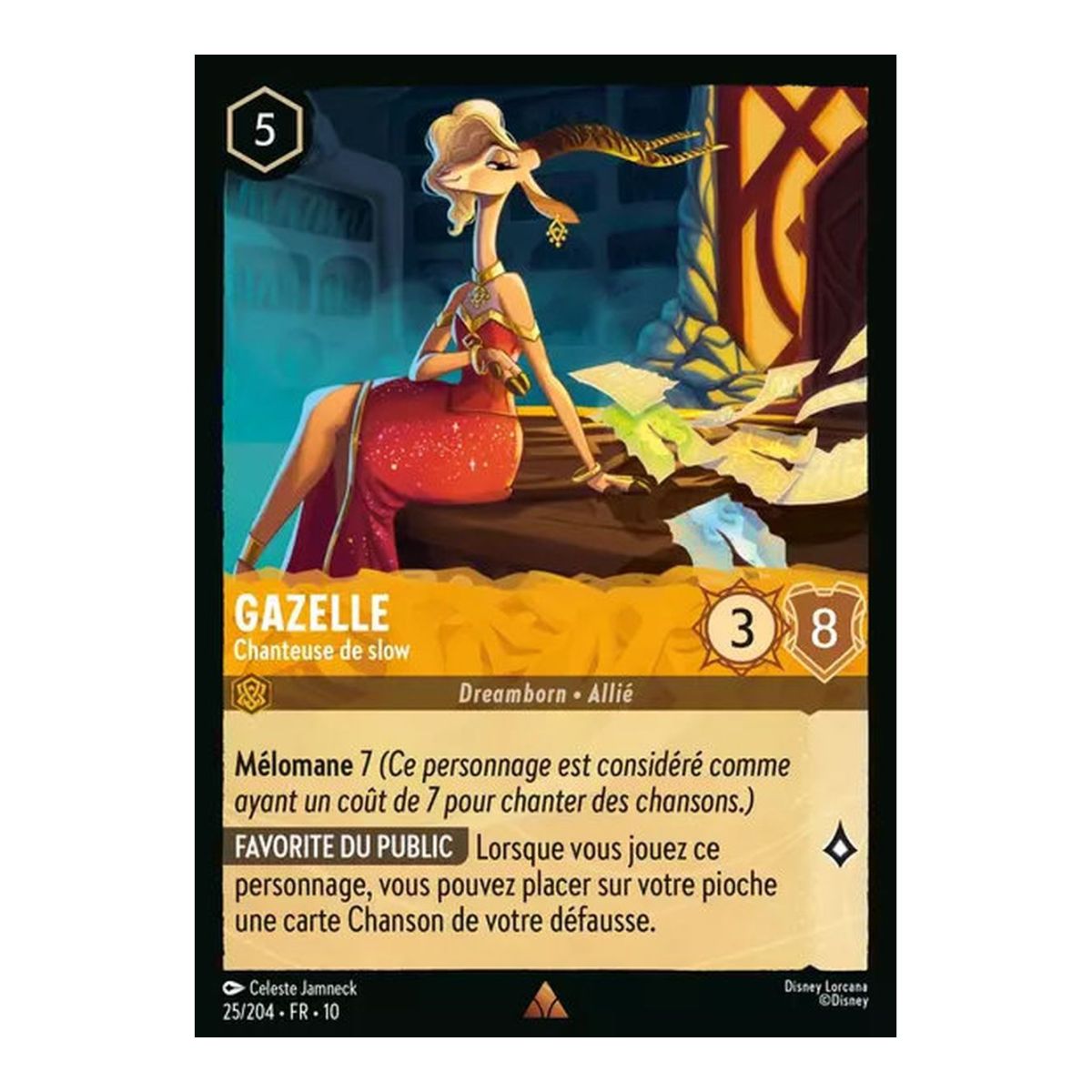 Item Gazelle, Chanteuse de slow - 25/204 - WHW - Lueurs dans les Profondeurs - Brillante - Premium - Français