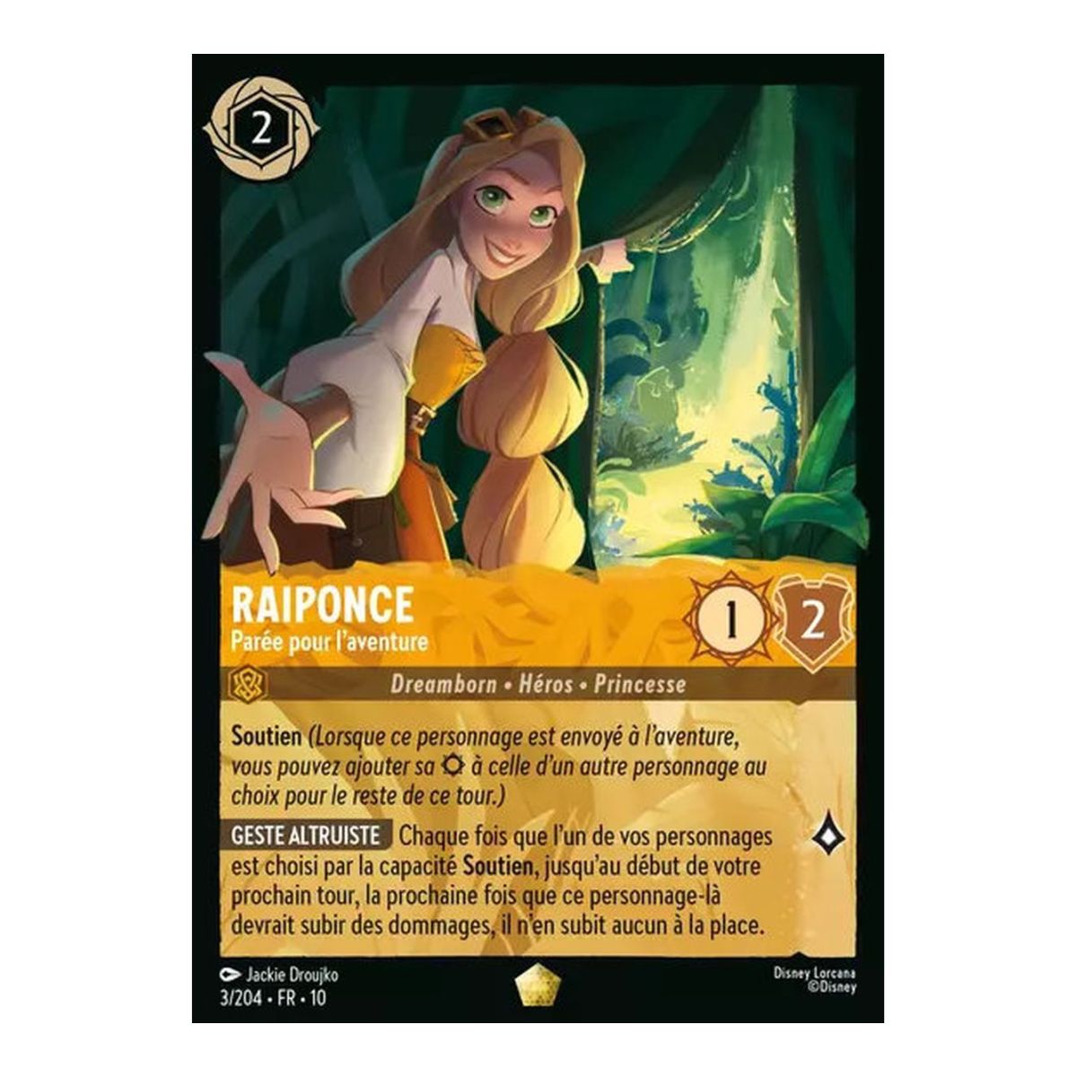 Raiponce, Parée pour l'aventure - 3/204 - WHW - Lueurs dans les Profondeurs - Brillante - Premium - Français