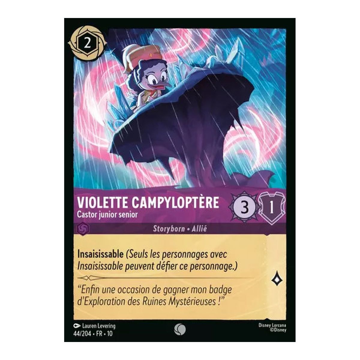 Item Violette Campyloptère, Castor junior senior - 44/204 - WHW - Lueurs dans les Profondeurs - Brillante - Premium - Français