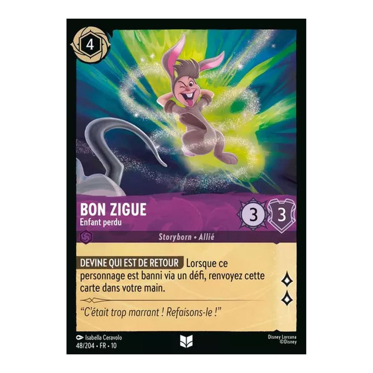 Bon Zigue, Enfant perdu - 48/204 - WHW - Lueurs dans les Profondeurs - Brillante - Premium - Français