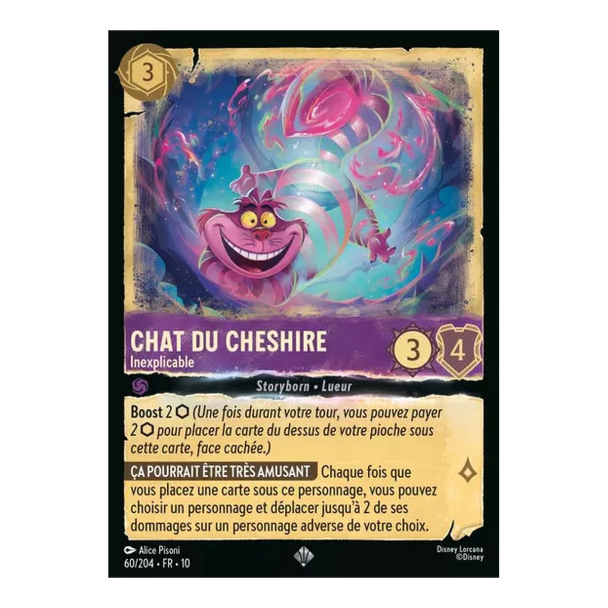 Item Chat du Cheshire, Inexplicable - 60/204 - WHW - Lueurs dans les Profondeurs - Brillante - Premium - Français