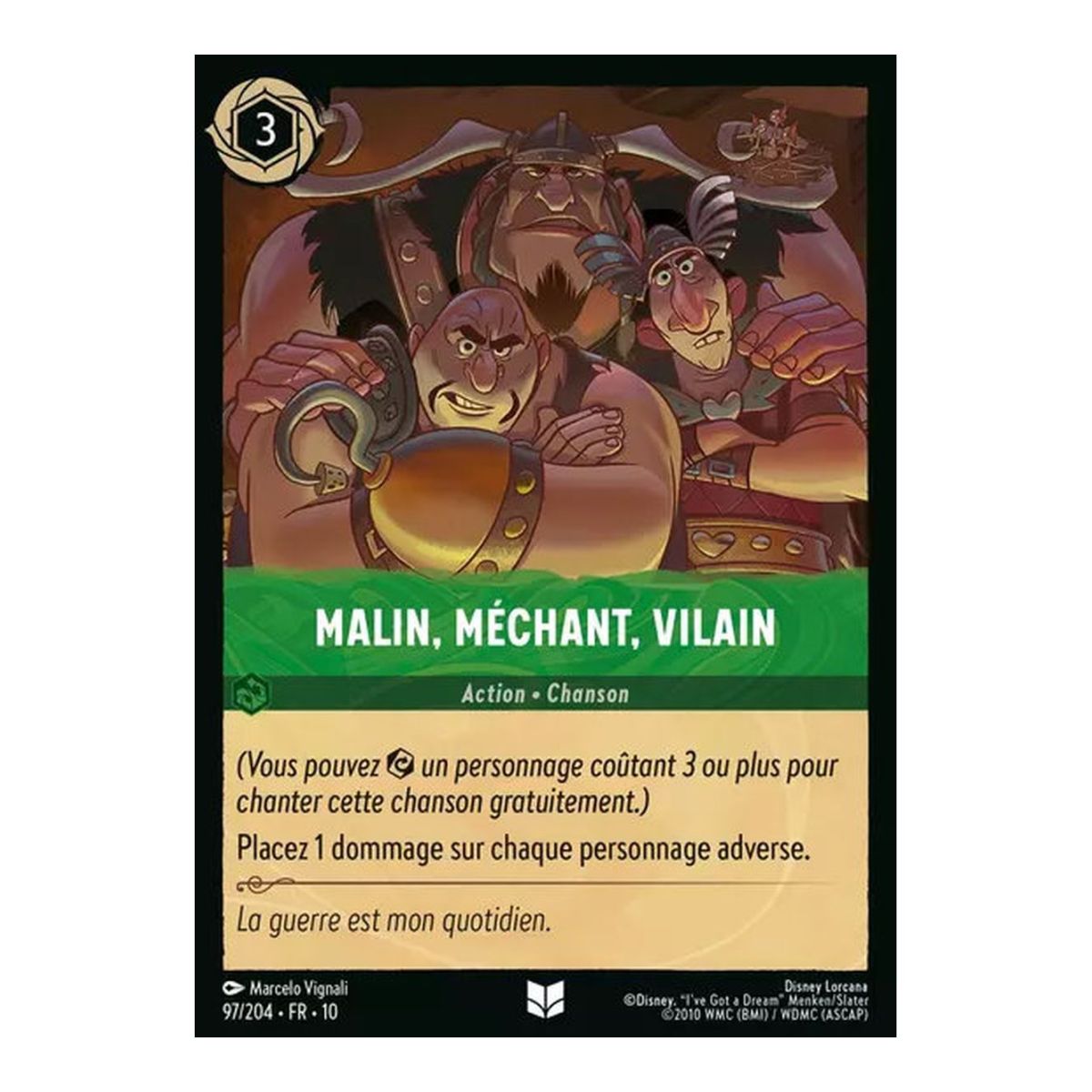 Item Malin, méchant, vilain - 97/204 - WHW - Lueurs dans les Profondeurs - Peu Commune - Français
