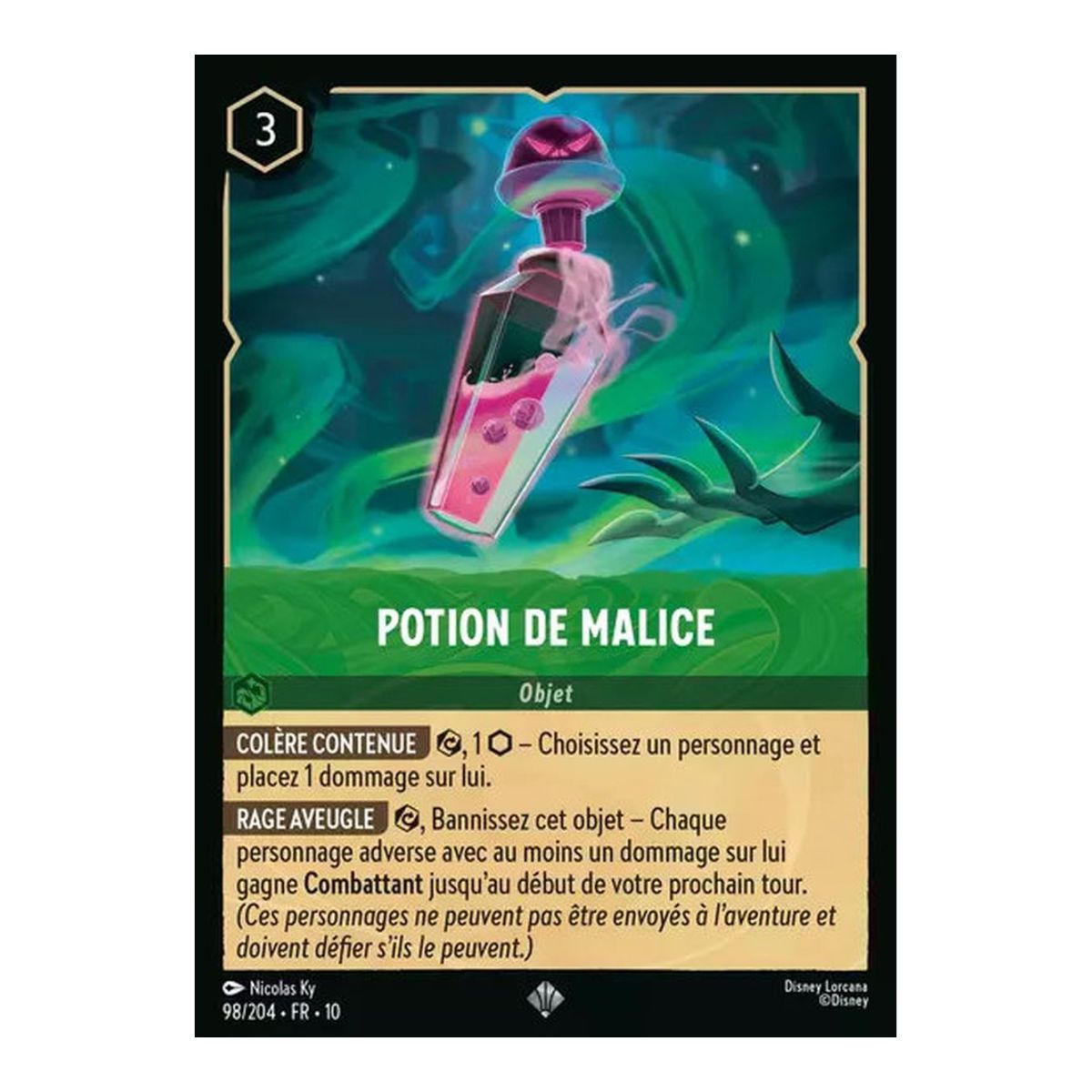 Potion de malice - 98/204 - WHW - Lueurs dans les Profondeurs - Brillante - Premium - Français