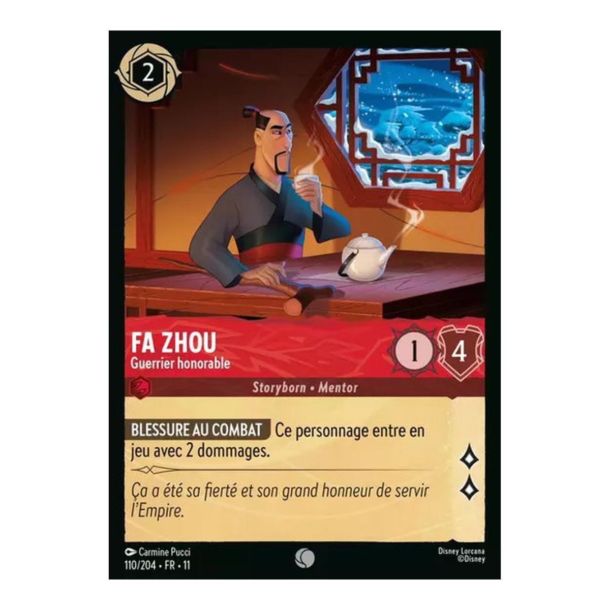 Fa Zhou, Guerrier honorable - 110/204 - WIN - Givresort - Brillante - Premium - Français