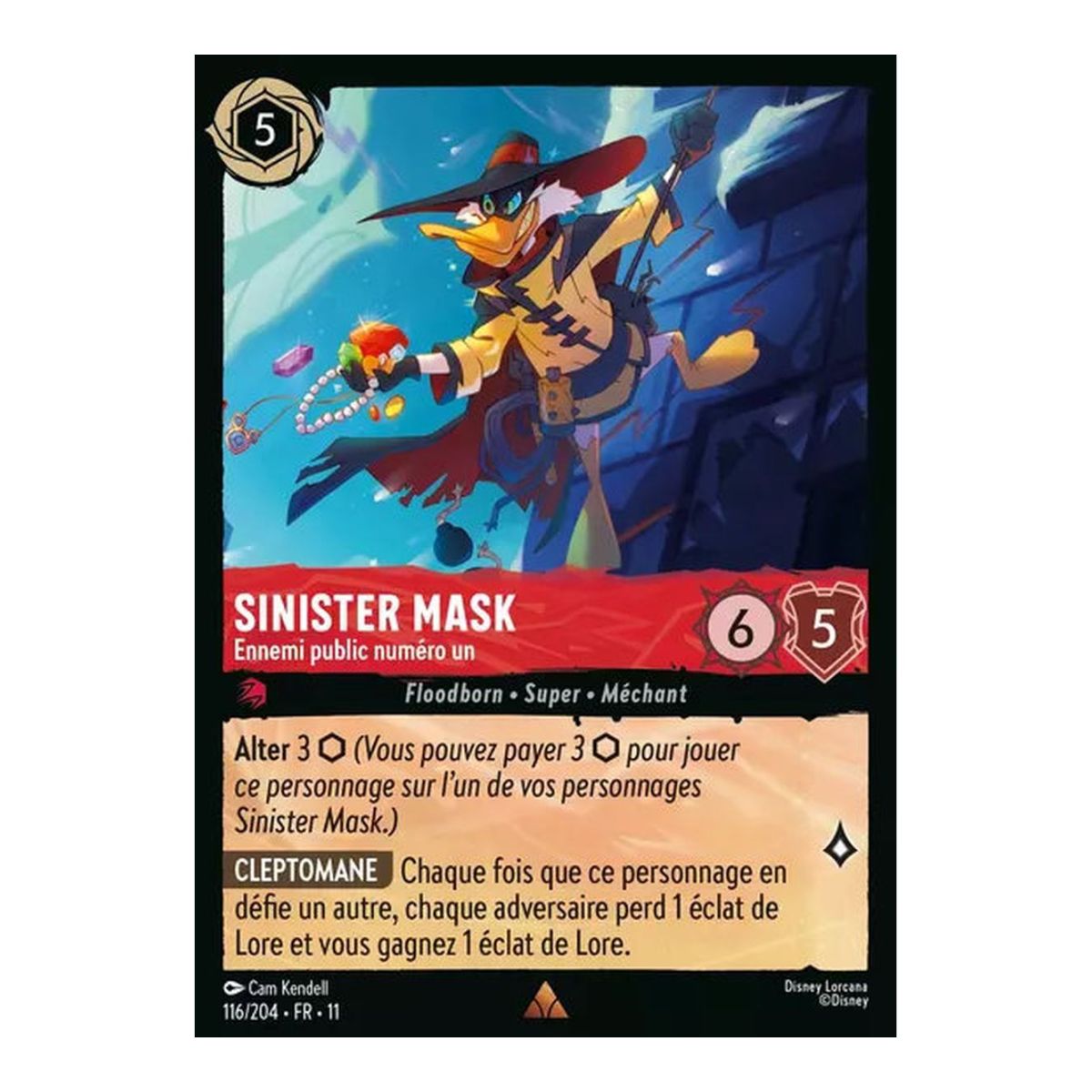Sinister Mask, Ennemi public numéro un - 116/204 - WIN - Givresort - Rare - Français