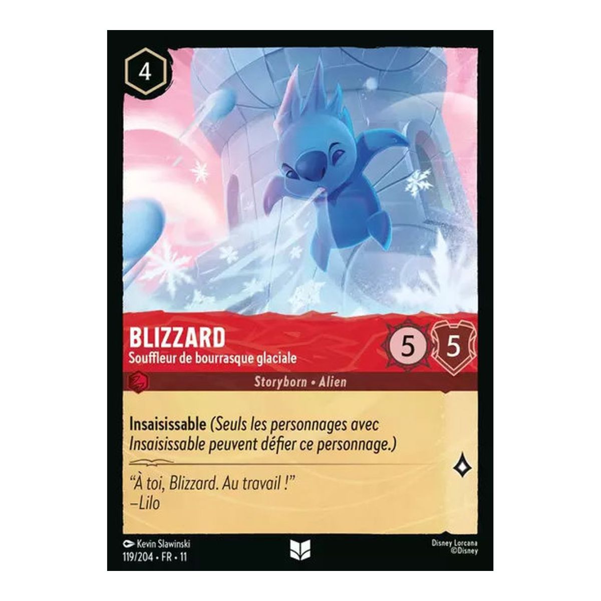 Blizzard, Souffleur de bourrasque glaciale - 119/204 - WIN - Givresort - Brillante - Premium - Français