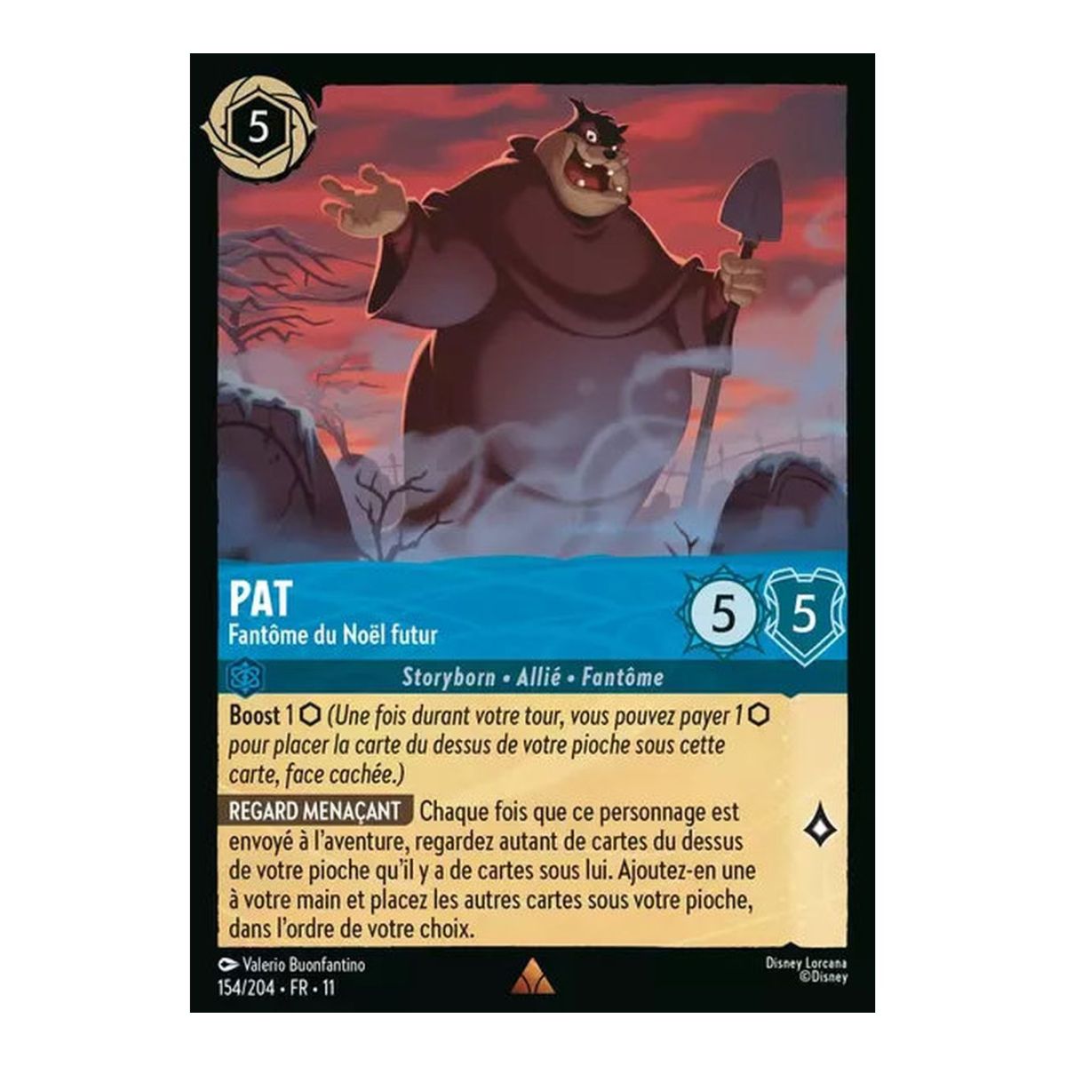 Pat, Fantôme du Noël futur - 154/204 - WIN - Givresort - Rare - Français