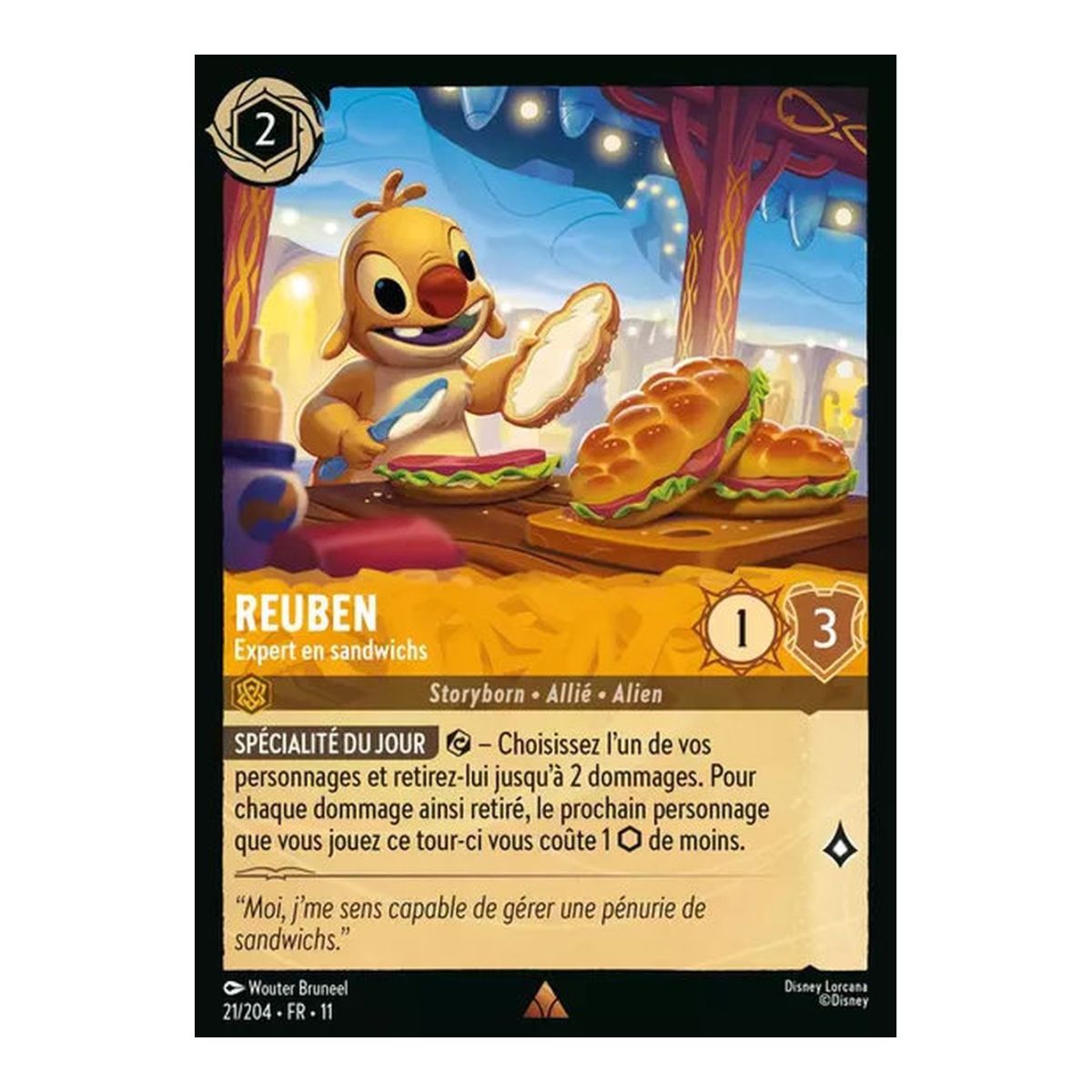 Reuben, Expert en sandwichs - 21/204 - WIN - Givresort - Brillante - Premium - Français