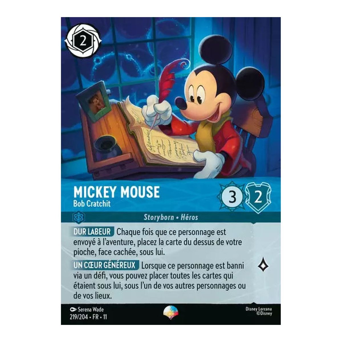 Mickey Mouse, Bob Cratchit - 219/204 - WIN - Givresort - Épique - Français