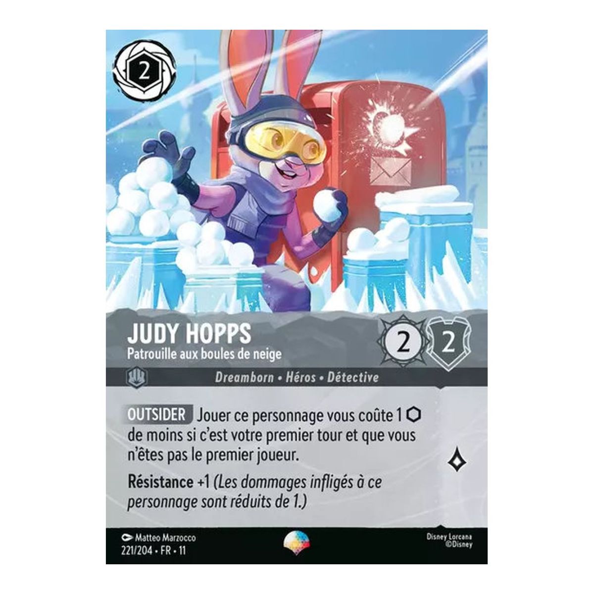 Judy Hopps, Patrouille aux boules de neige - 221/204 - WIN - Givresort - Épique - Français