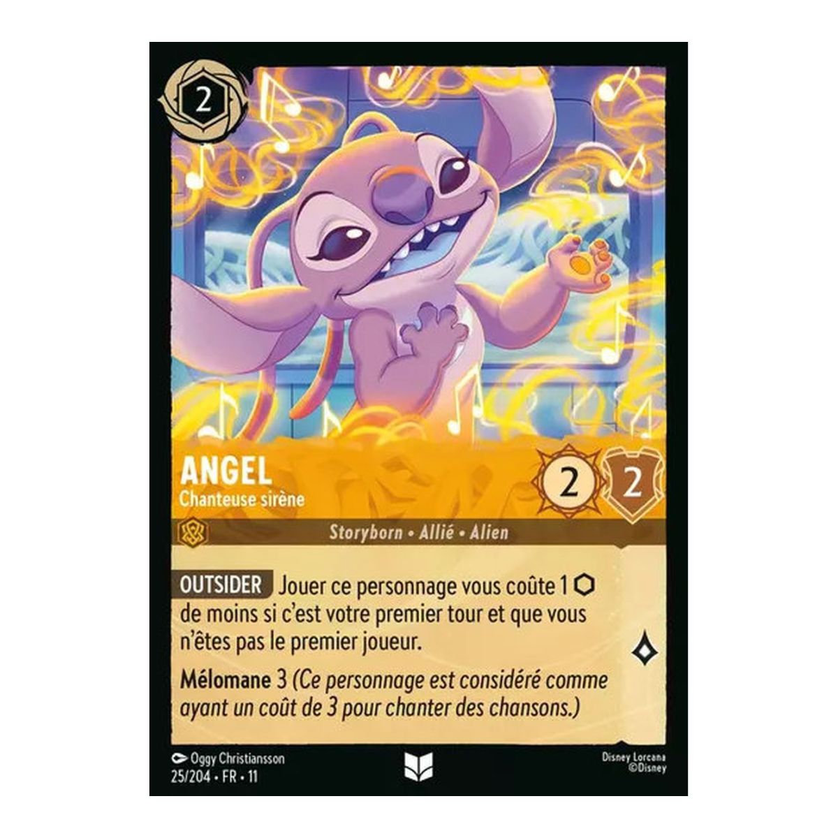 Angel, Chanteuse sirène - 25/204 - WIN - Givresort - Brillante - Premium - Français