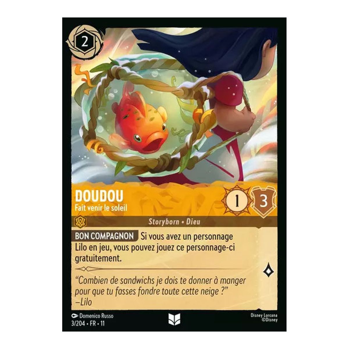 Doudou, Fait venir le soleil - 3/204 - WIN - Givresort - Brillante - Premium - Français