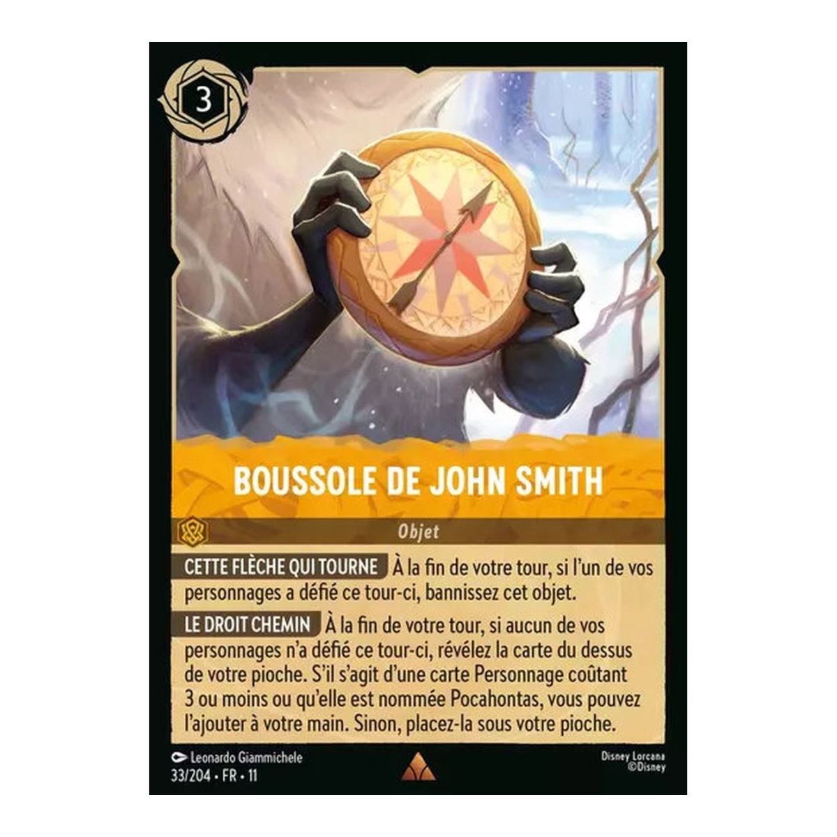 Boussole de John Smith - 33/204 - WIN - Givresort - Brillante - Premium - Français