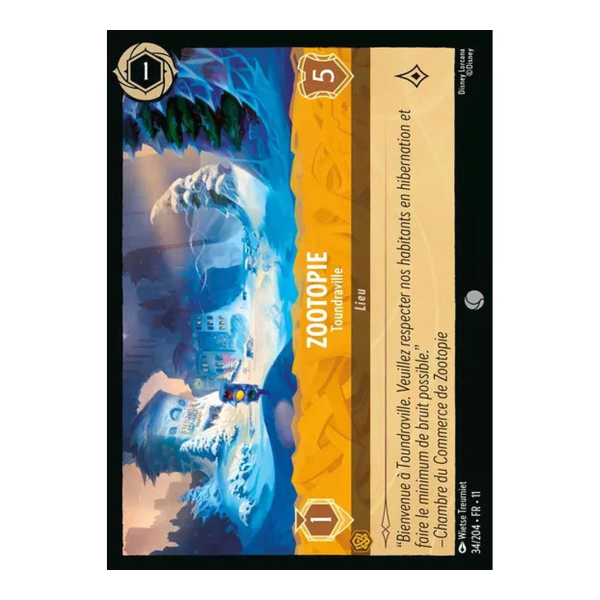 Zootopie, Toundraville - 34/204 - WIN - Givresort - Brillante - Premium - Français
