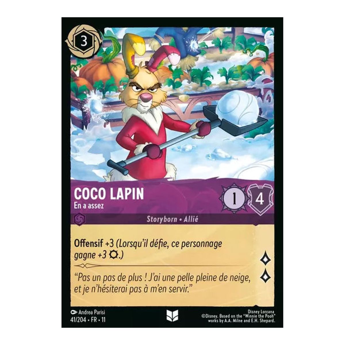 Coco Lapin, En a assez - 41/204 - WIN - Givresort - Brillante - Premium - Français