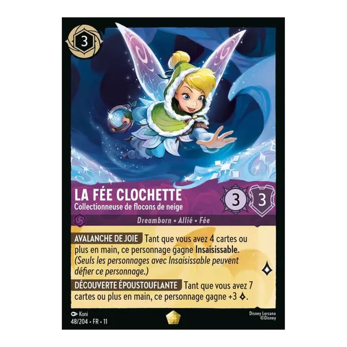 La Fée Clochette, Collectionneuse de flocons de neige - 48/204 - WIN - Givresort - Brillante - Premium - Français