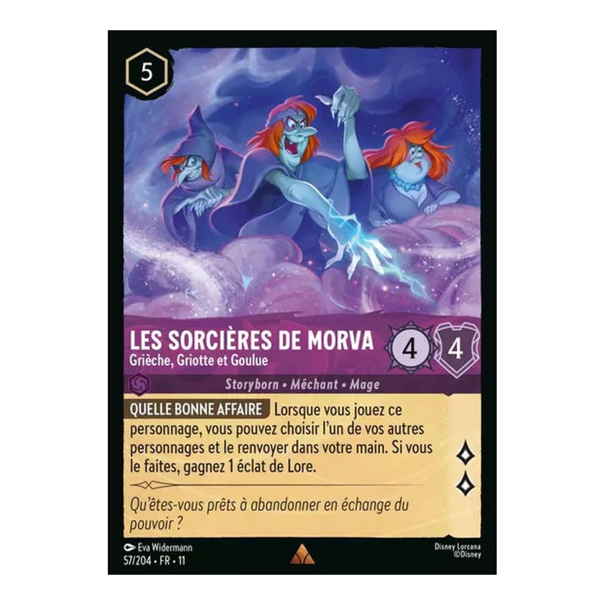 Les sorcières de Morva, Grièche, Griotte et Goulue - 57/204 - WIN - Givresort - Brillante - Premium - Français