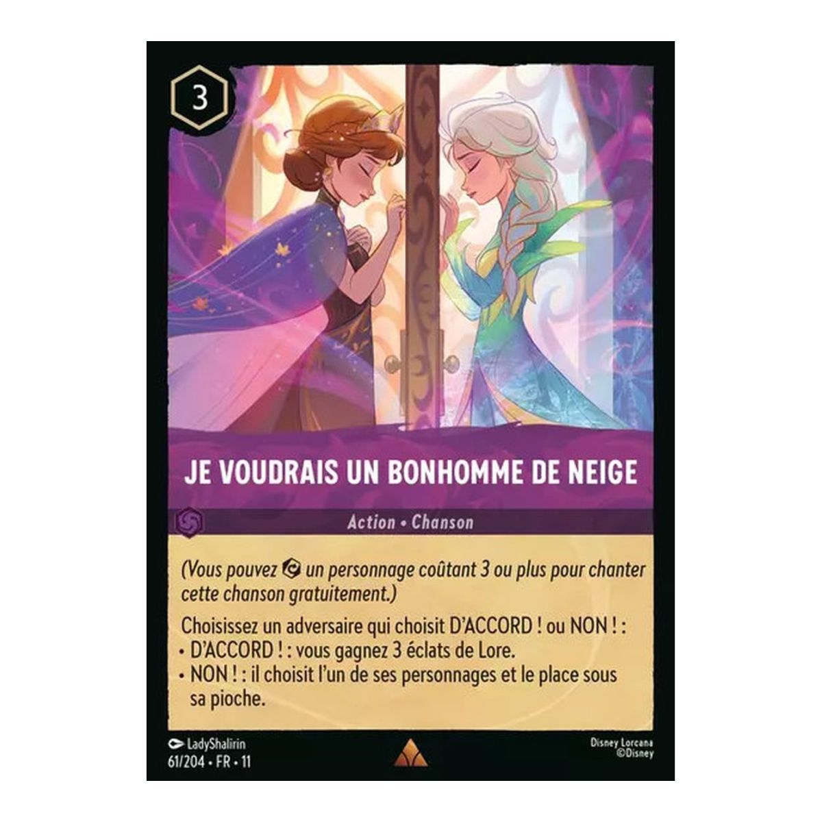 Je voudrais un bonhomme de neige - 61/204 - WIN - Givresort - Brillante - Premium - Français