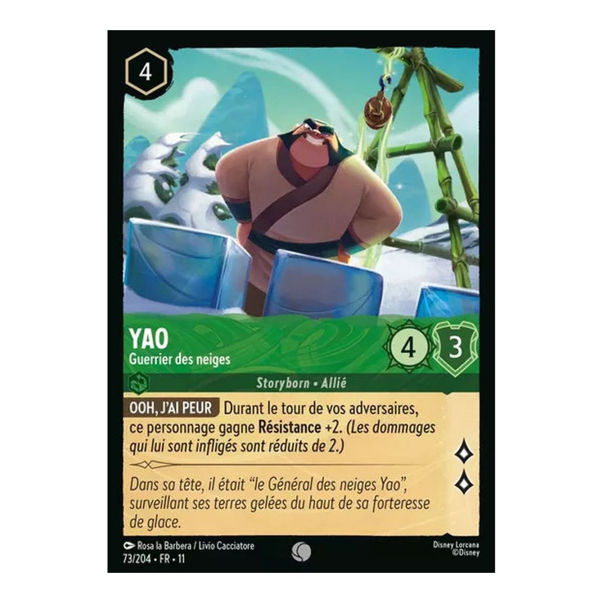 Item Yao, Guerrier des neiges - 73/204 - WIN - Givresort - Commune - Français