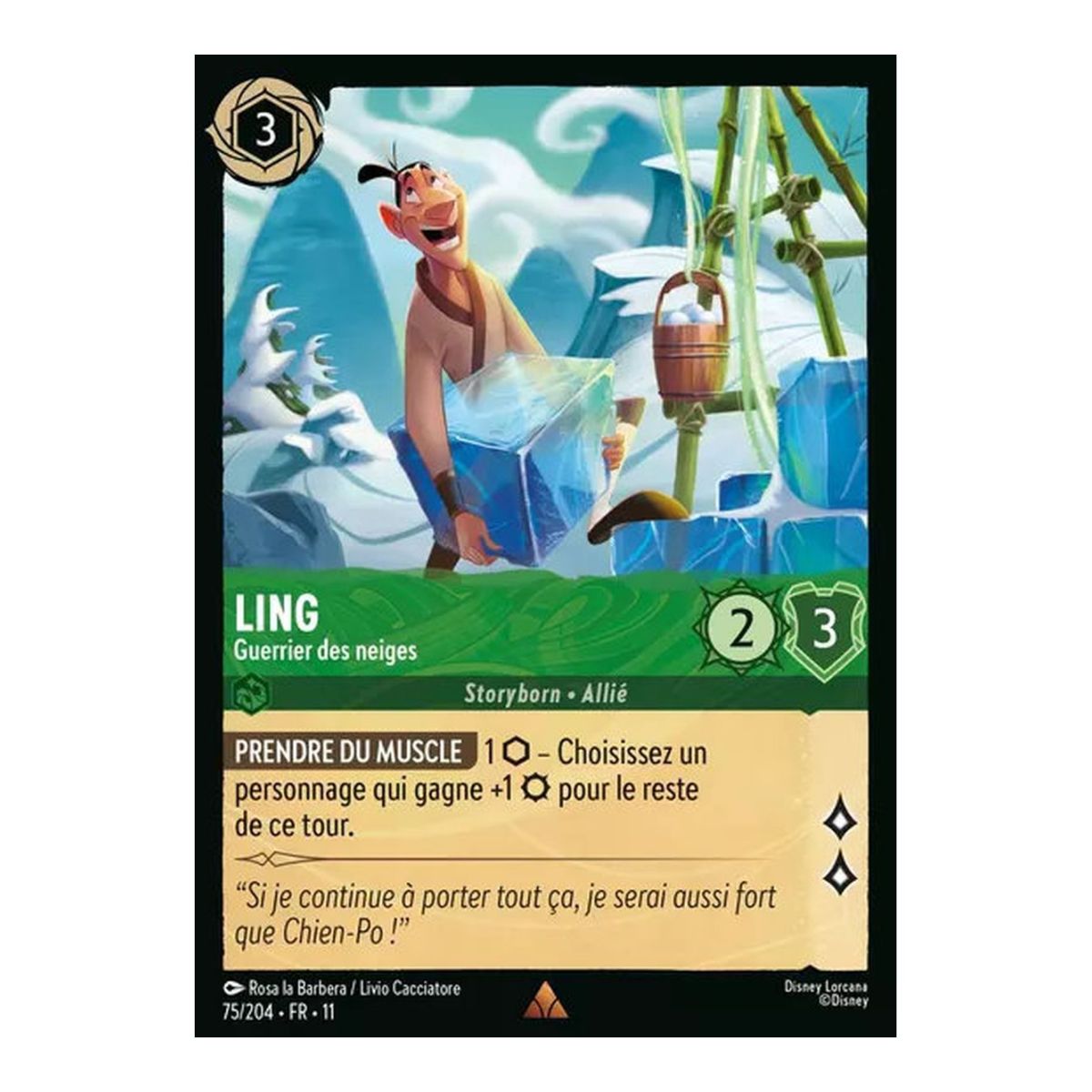 Item Ling, Guerrier des neiges - 75/204 - WIN - Givresort - Rare - Français