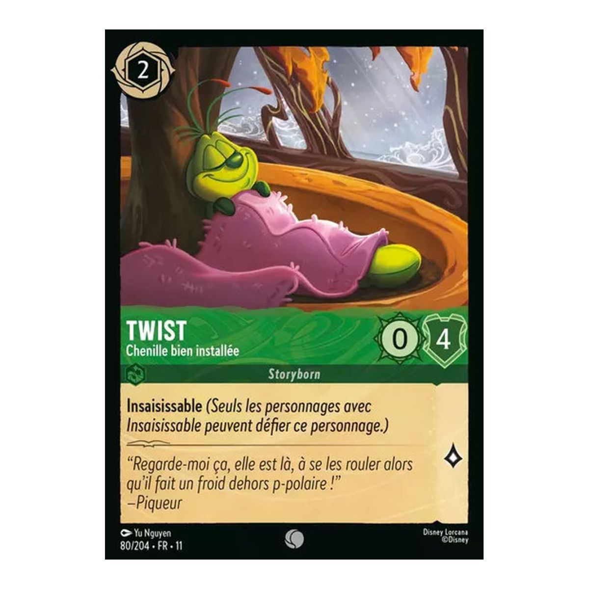 Item Twist, Chenille bien installée - 80/204 - WIN - Givresort - Commune - Français