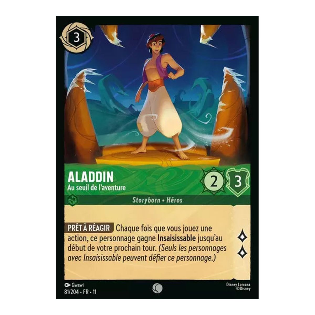 Item Aladdin, Au seuil de l'aventure - 81/204 - WIN - Givresort - Commune - Français