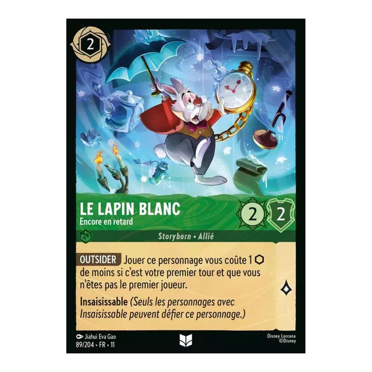 Item Le lapin blanc, Encore en retard - 89/204 - WIN - Givresort - Brillante - Premium - Français
