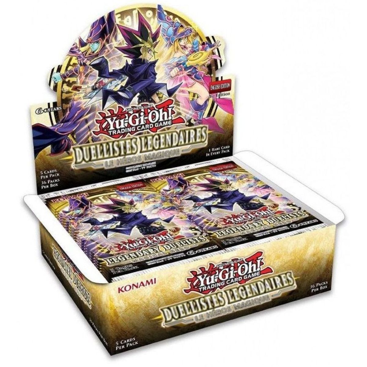 Yu-Gi-Oh! - Display - Boite de 36 Boosters - Duellistes Légendaires : Le Héros Magique - FR