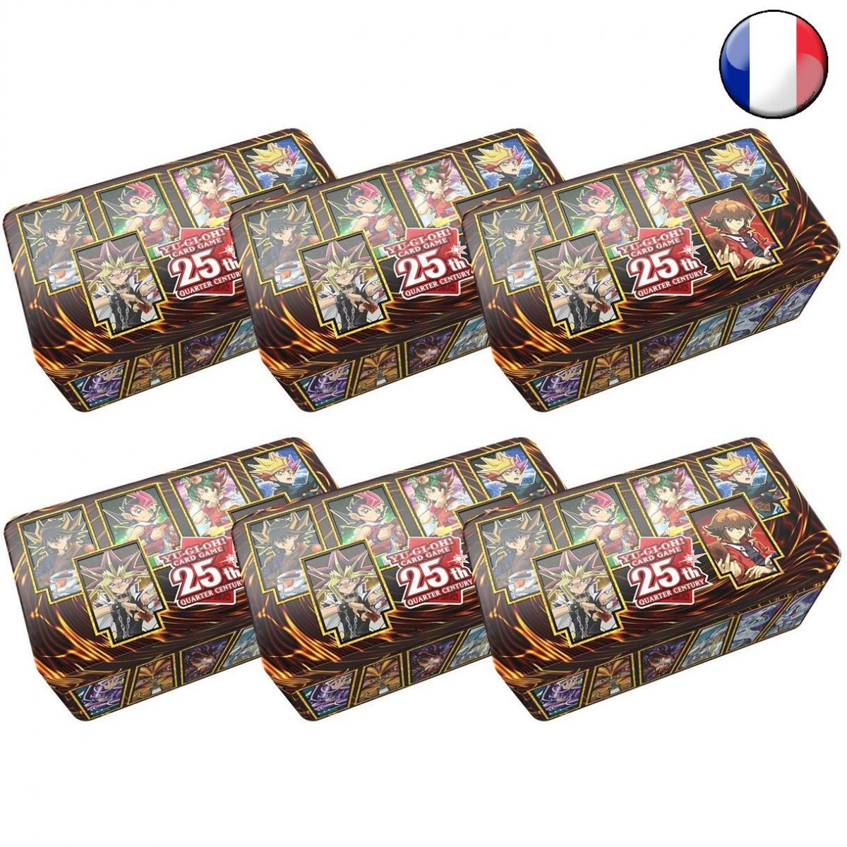 Item Yu-Gi-Oh! - Lot de 6 Tin Box 25ème Anniversaire - Les Héros du Duel - Dueling Heroes - FR