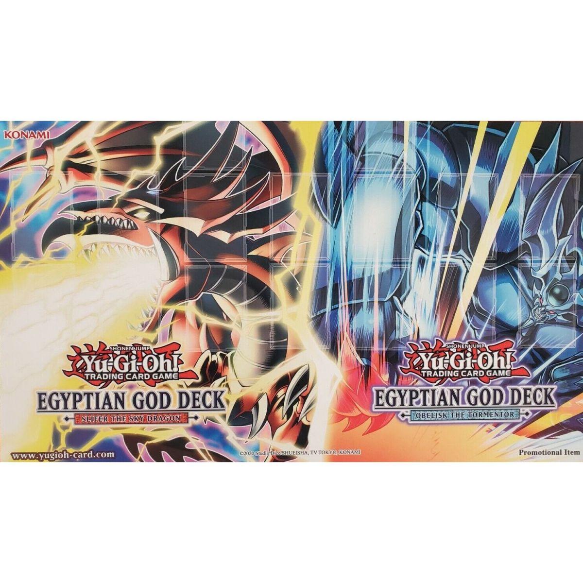 Item Yu-Gi-Oh! - Playmat - Egyptian God Deck Slifer & Obelisk 2021 - Scellé